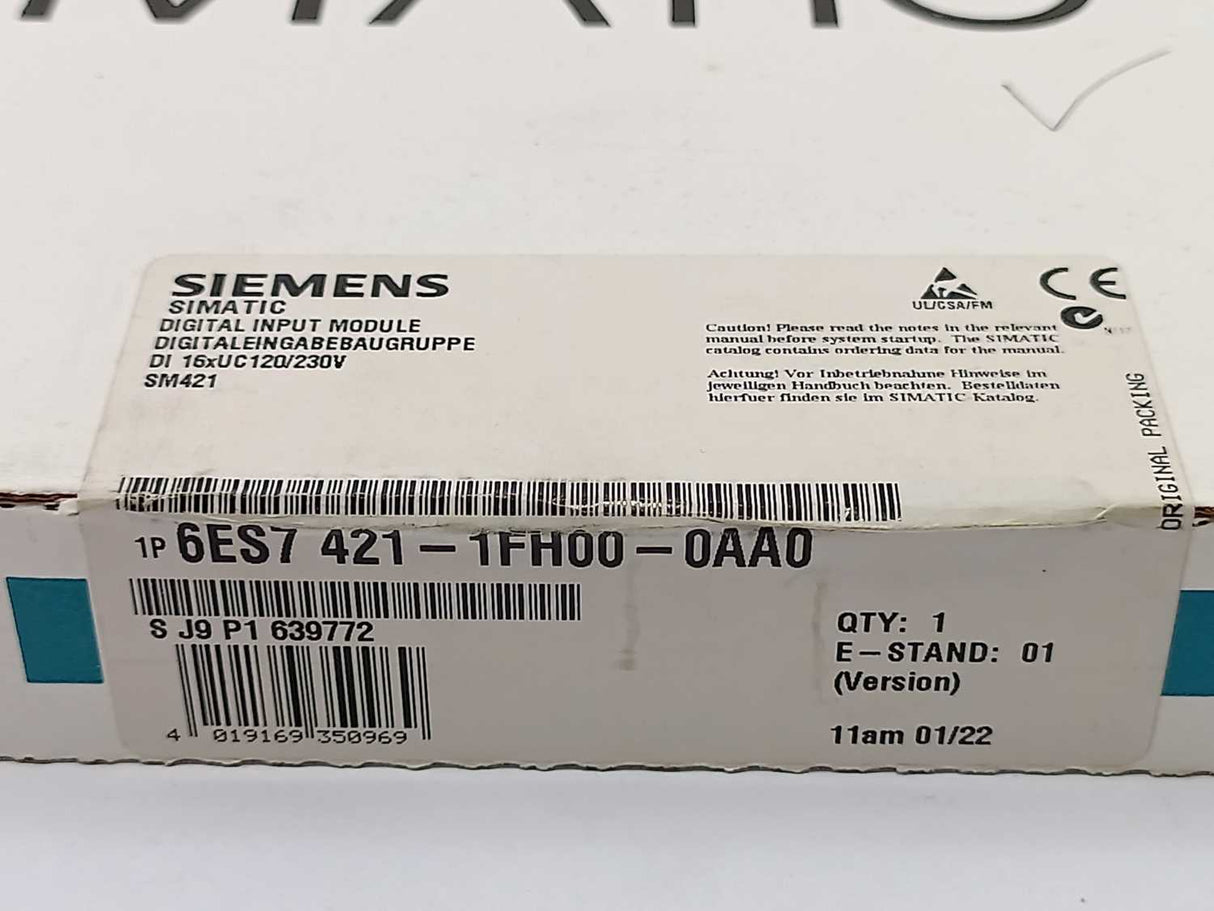 Siemens 6ES7421-1FH00-0AA0 Digital Input Module