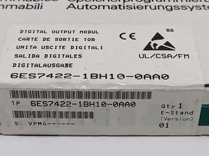 Siemens 6ES7422-1BH10-0AA0 DIGITAL OUTPUT MODULE