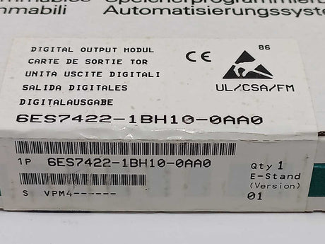 Siemens 6ES7422-1BH10-0AA0 DIGITAL OUTPUT MODULE