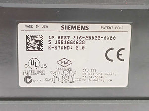Siemens 6ES7216-2BD22-0XB0 CPU 226 Compact unit