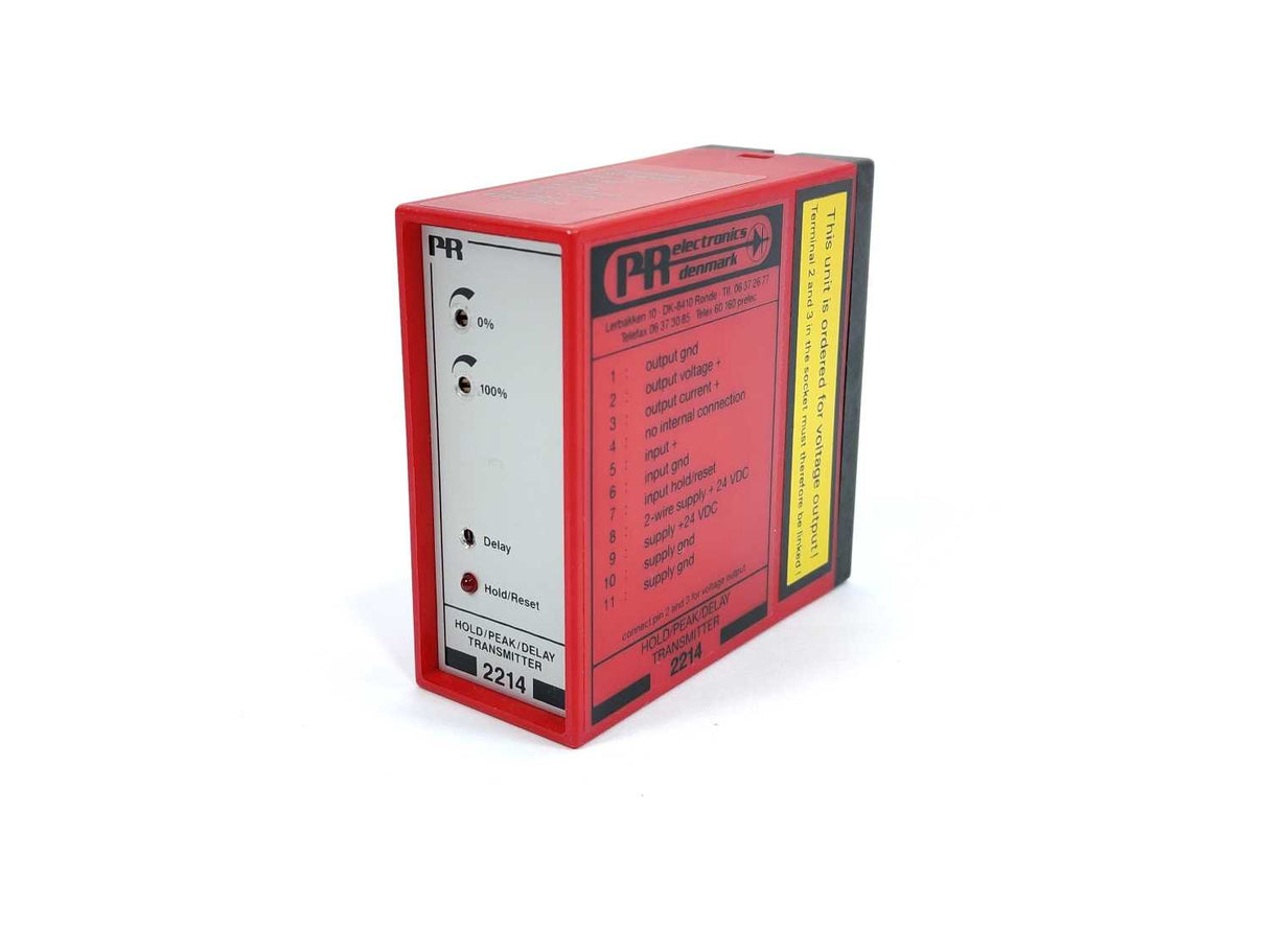 PR Electronics 2214E1C1 / 2214 E1C1 HOLD/PEAK/DELAY TRANSMITTER