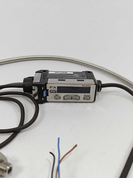 KEYENCE  PX-10 Photoelectric Sensor Amplifier w/ Cables