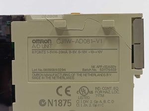 OMRON CJ1W-AD081-V1 A/D Unit