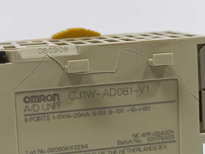 OMRON CJ1W-AD081-V1 A/D Unit
