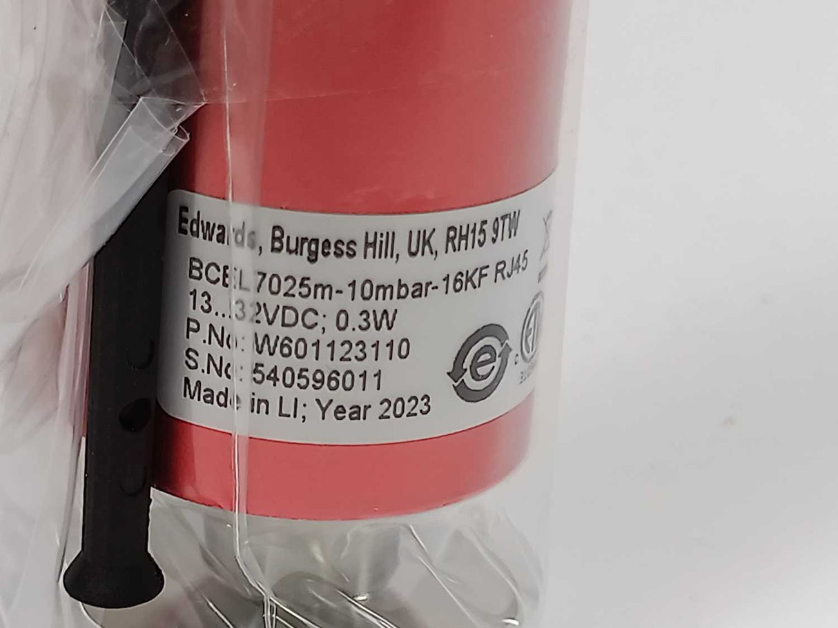 Edwards W601123110 BCEL7025m-10mbar-16KF RJ45 Capacitance Manometer