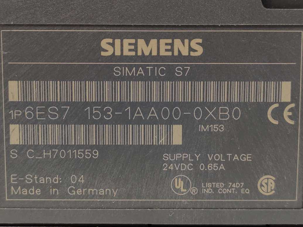 Siemens 6ES7153-1AA00-0XB0 SIMATIC ET 200M contact 230 Switching module