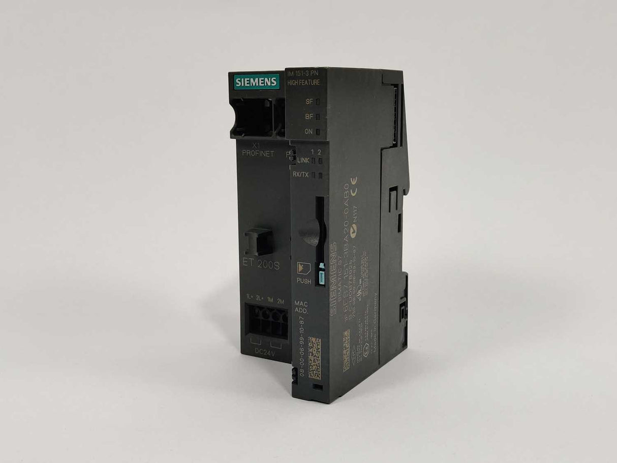 Siemens 6ES7151-3BA20-0AB0 ET200S Interface Module im151-3
