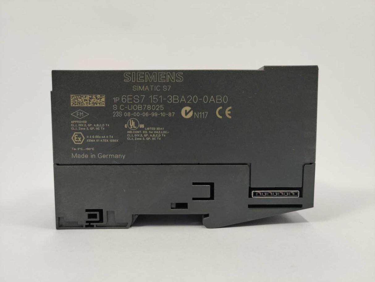 Siemens 6ES7151-3BA20-0AB0 ET200S Interface Module im151-3