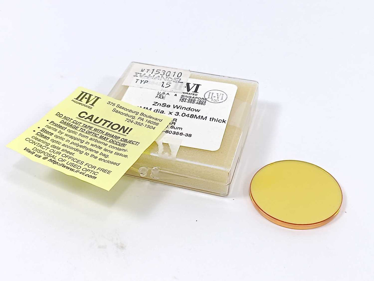 II-VI ZnSe Window 38.1MM dia. x 3.048MM thick
