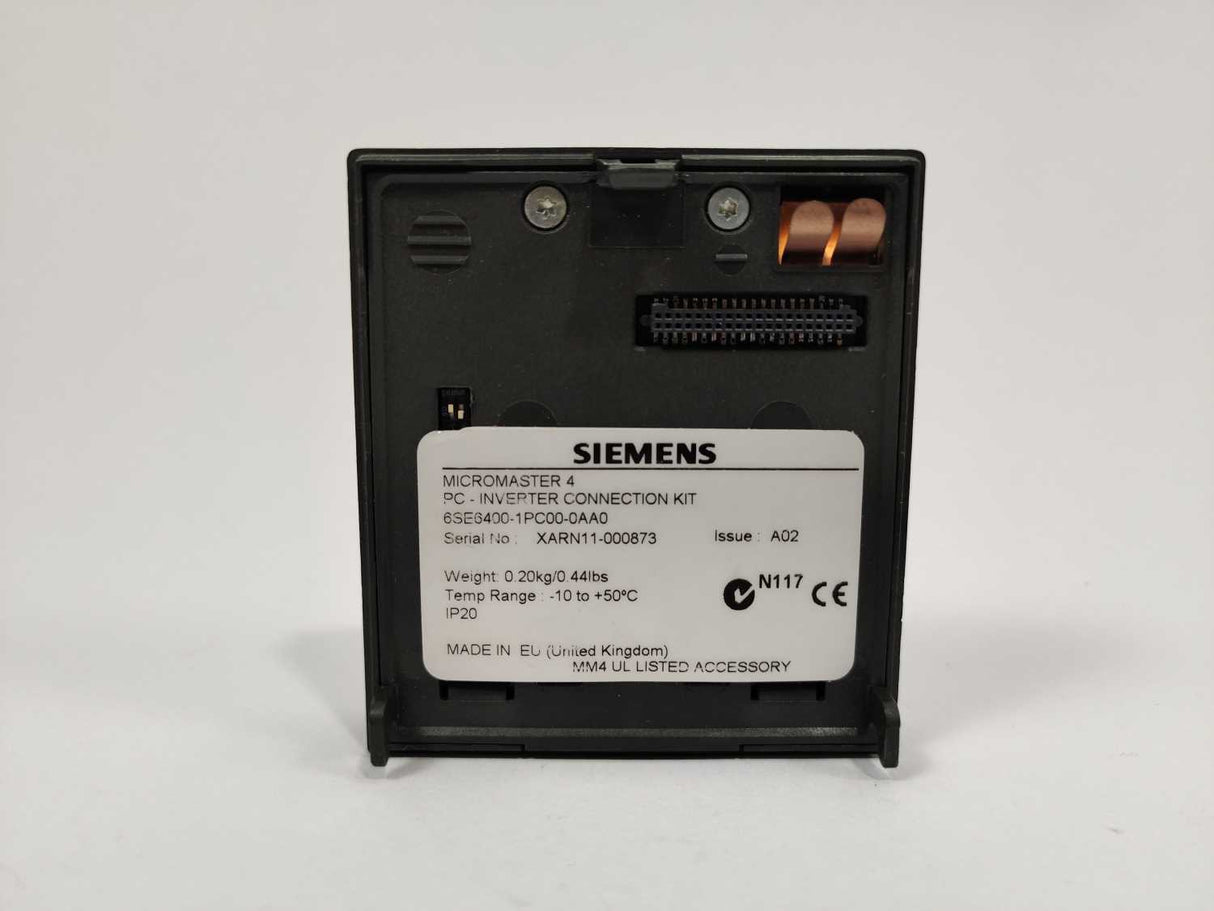 Siemens 6SE6400-1PC00-0AA0 Micromaster 4 Inverter Connection Kit