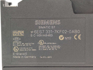 Siemens 6ES7331-7KF02-0AB0 Simatic S7 Analog input module SM331