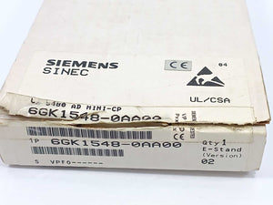 Siemens 6GK1548-0AA00 SINEC L2 CP5480 INTERFACE SUBMODULE
