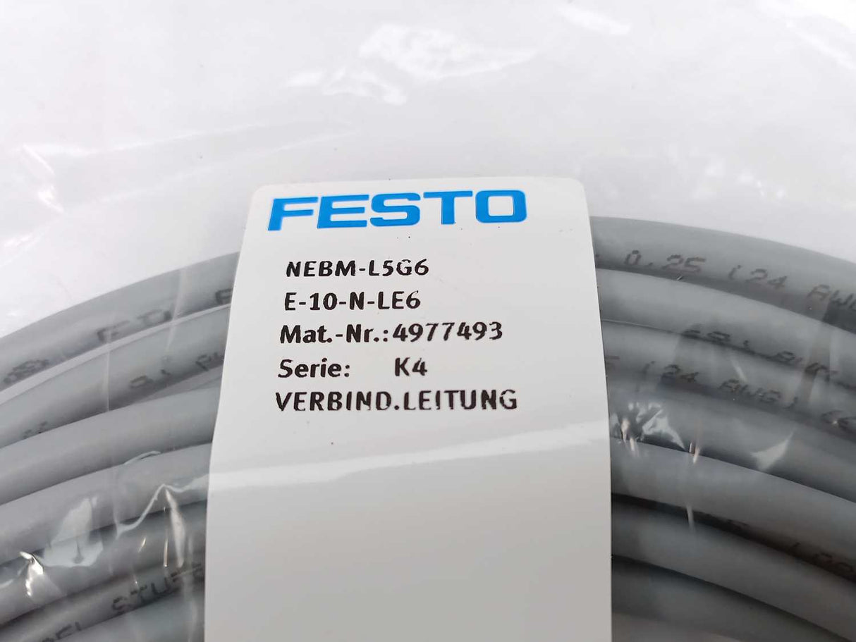 Festo 4977493 NEBM-L5G6-E-10-N-LE6 Connecting cable