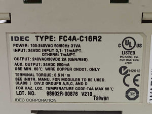 Idec FC4A-C16R2 MicroSmart