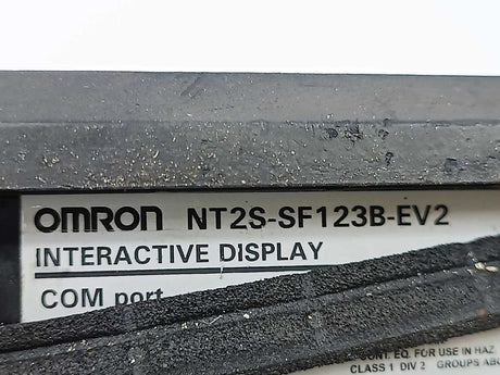 OMRON NT2S-SF123B-EV2 Interactive Display - Defective, F1 button def.