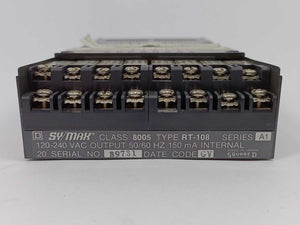 Sy/Max / Square D 8005 AN-208 240V AC input & 8005 RT-108 Relay Output