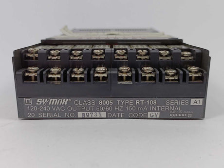 Sy/Max / Square D 8005 AN-208 240V AC input & 8005 RT-108 Relay Output