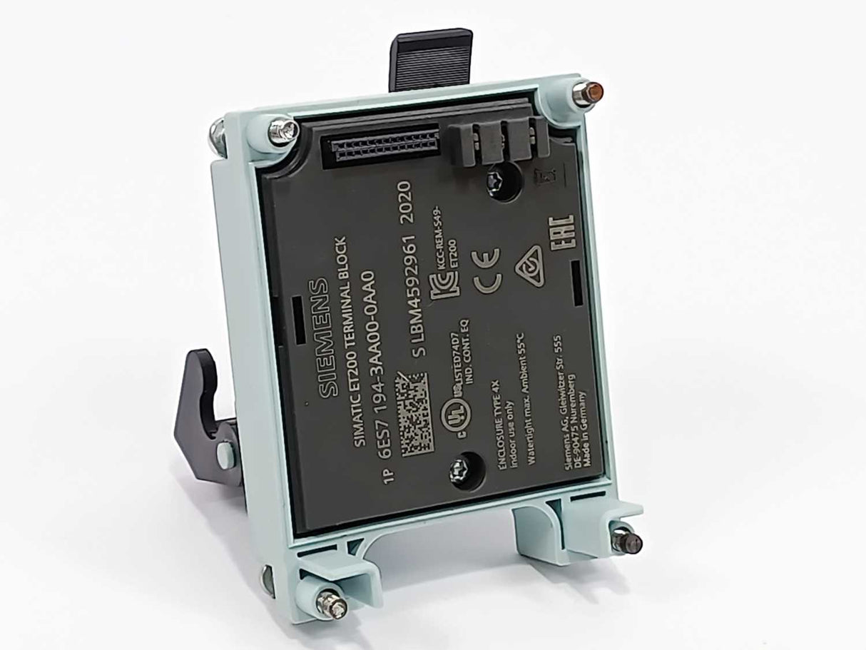 Siemens 6ES7194-3AA00-0AA0 SIMATIC ET200 TERMINAL BLOCK