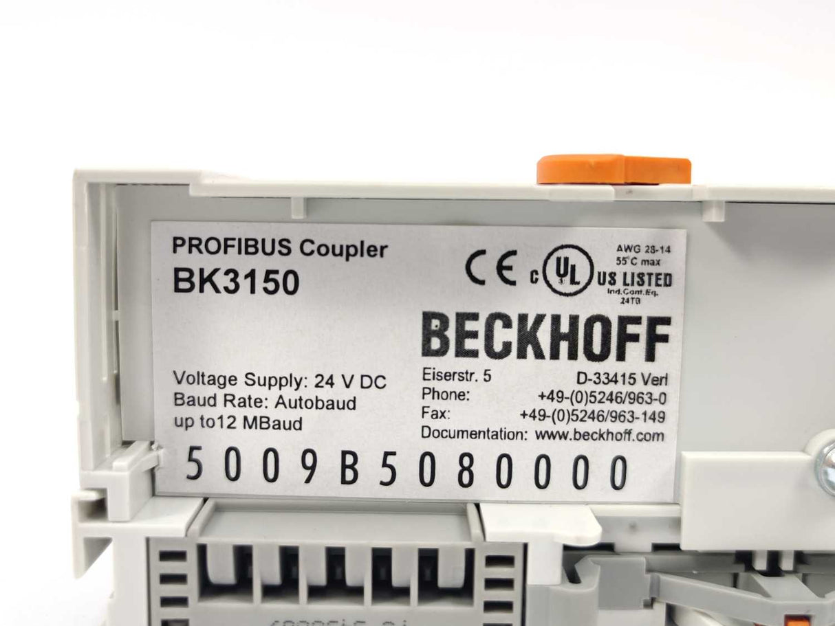 Beckhoff BK3150 PROFIBUS “Compact” Bus Coupler
