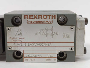 Rexroth 4-WE-6EA51/AG24NZ4 GU35-4-A Solenoid Valve