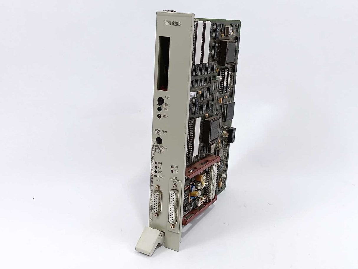 Siemens 6ES5928-3UB12 SIMATIC S5 CPU 928B w/6ES5752-0AA22 Interface