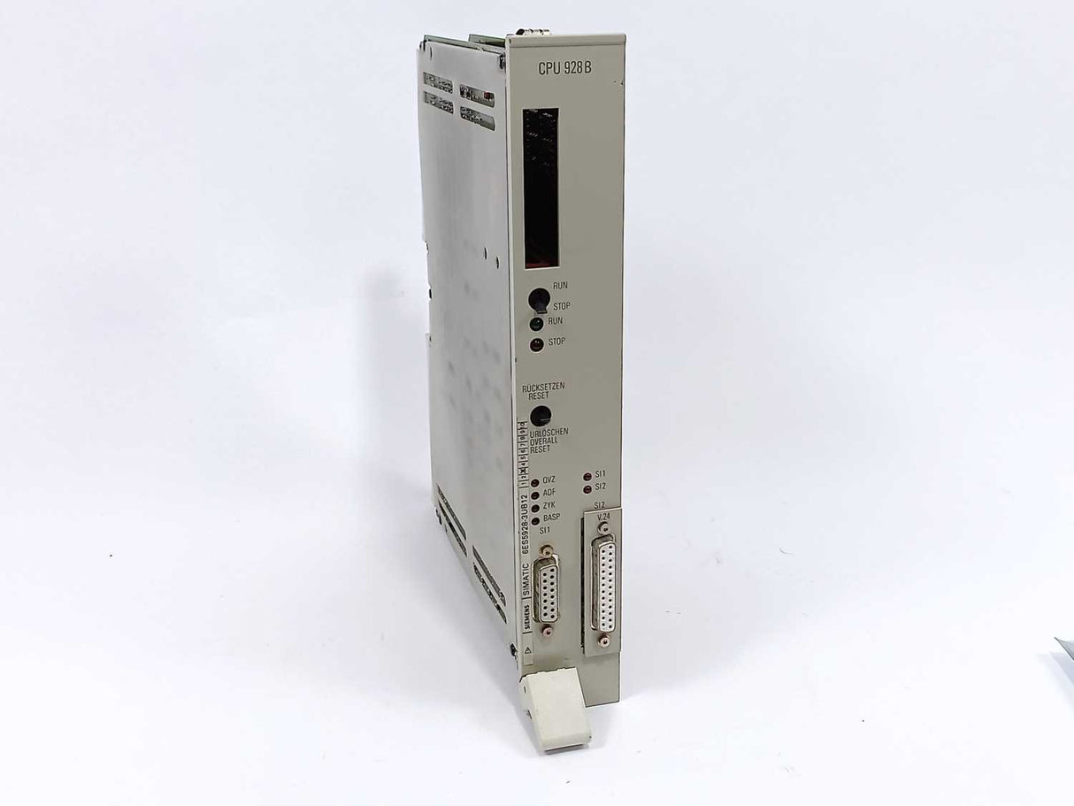 Siemens 6ES5928-3UB12 SIMATIC S5 CPU 928B w/6ES5752-0AA22 Interface