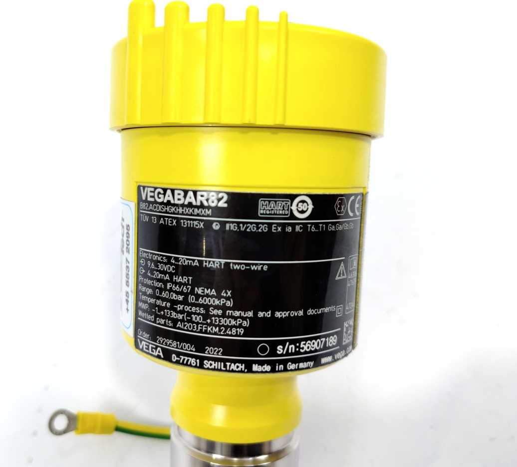 Vega VEGABAR82 Pressure transmitter with ceramic measuring cell