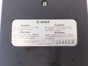Seiko S-840A Digital Multi Tester Multimeter VDC Ohm Amp