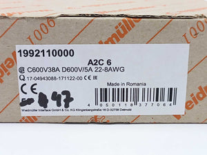 Weidmüller 1992110000 A2C 6 Terminal Blocks - 47 Pieces