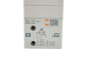 METAL WORK PNEUMATIC 5512400 GS 1/4'' 08 Precision Pressure Regulator