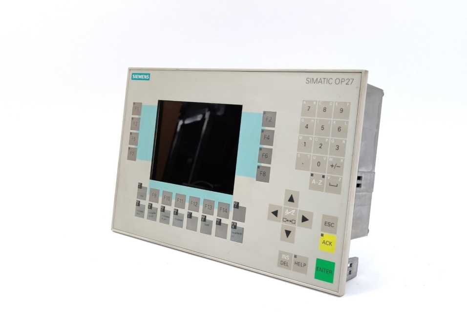 Siemens 6AV3627-1JK00-0AX0 Operator panel OP27 mono