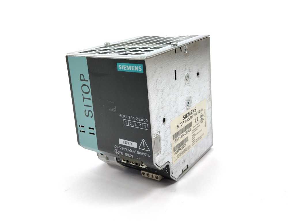 Siemens 6EP1334-3BA00 Sitop modular 10A 1/2 ph E:02