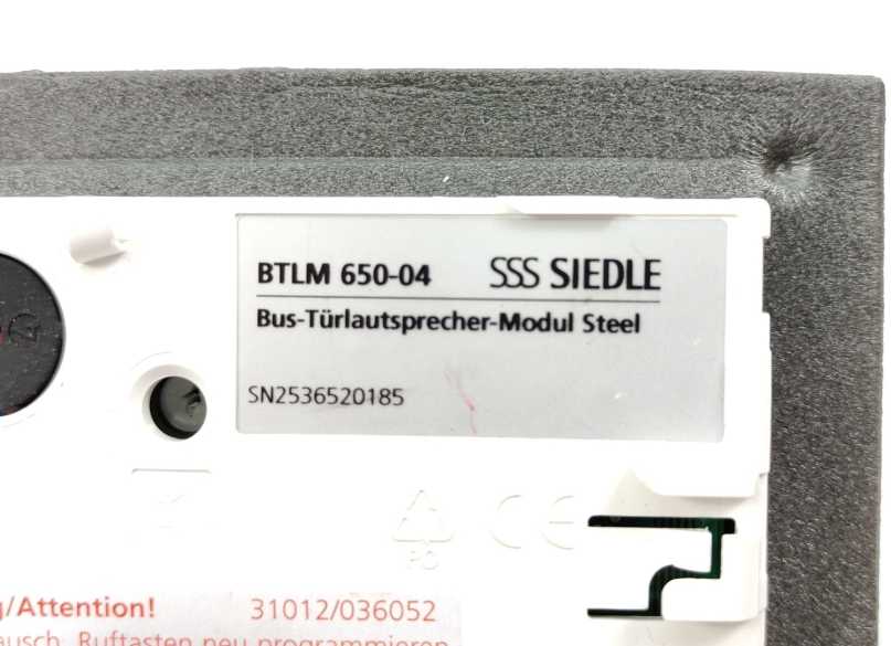 Siedle BTLM650-04 Doorbell