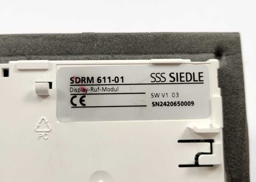 Siedle SDRM 611-01 Deisplay-Roof-Module