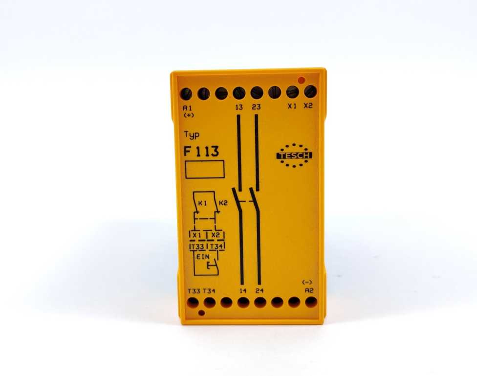 TESCH 07400014 F113x04 24VAC/DC Safety Relay