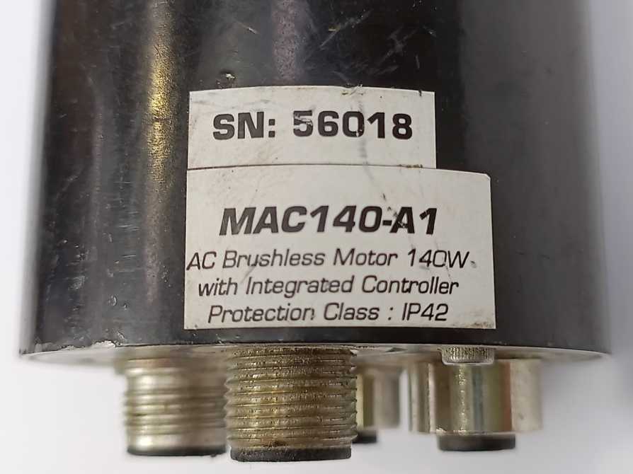 JVL Industri Elektronik MAC140-A1 AC Brushless Motor 140W w/ MAC00-FP4