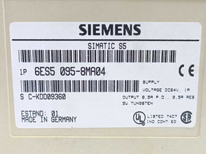 Siemens 6ES5095-8MA04 SIMATIC S5 compact unit