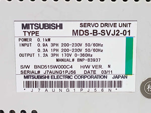 Mitsubishi MDS-B-SVJ2-01 Servo Drive Unit