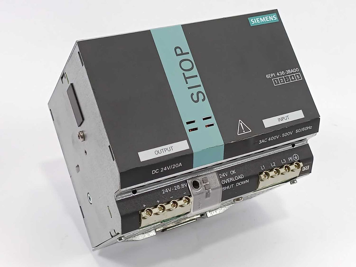 Siemens 6EP1436-3BA00 SITOP Modular 20 A Stabilized Power Supply