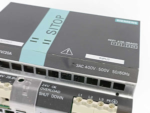 Siemens 6EP1436-3BA00 SITOP Modular 20 A Stabilized Power Supply