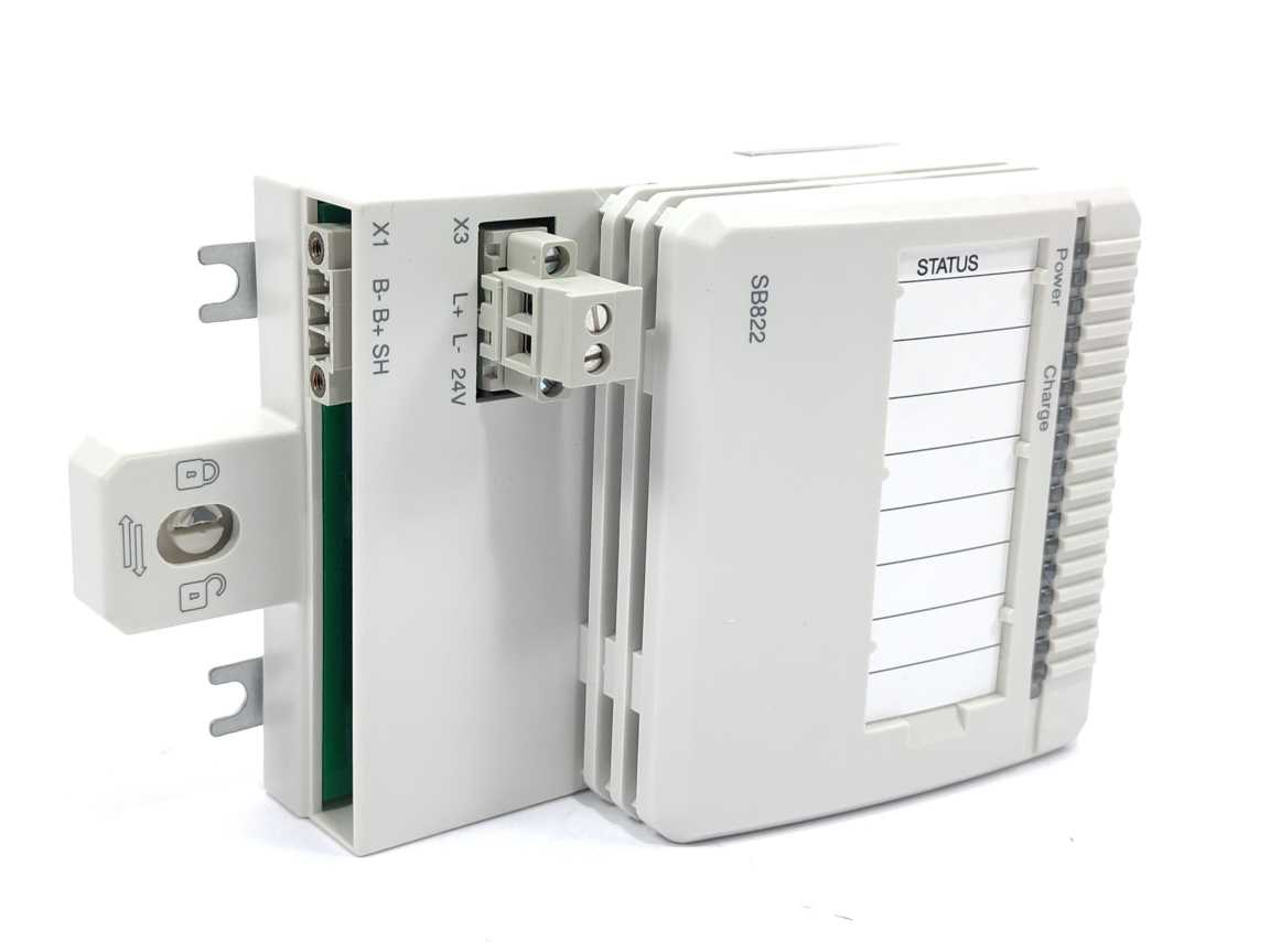 ABB 3BSE018172R1 SB822 External DIN-Rail Mounted Rechargeable Battery Unit