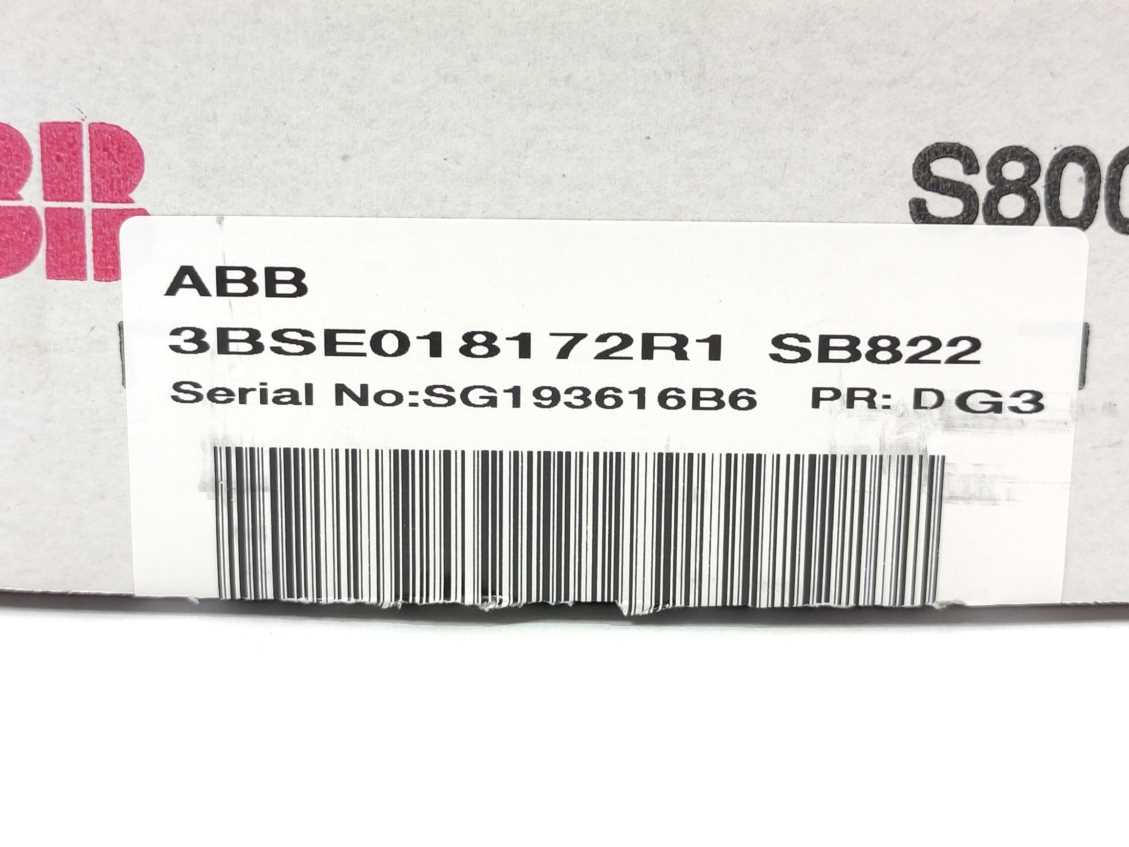 ABB 3BSE018172R1 SB822 External DIN-Rail Mounted Rechargeable Battery Unit