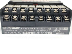 Square D RT-108 SY/MAX Relay Output Class 8005