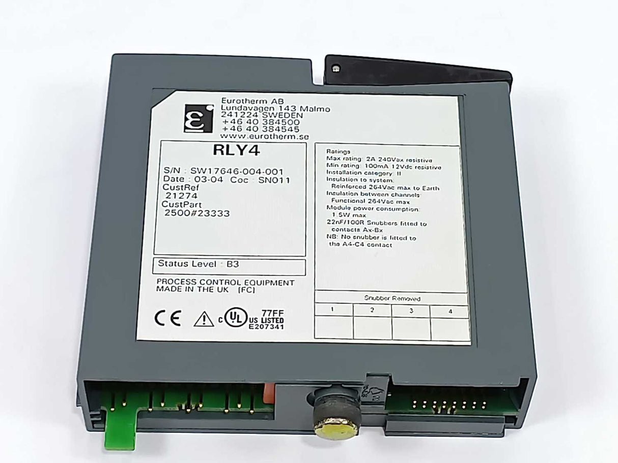 Eurotherm 2500M/RLY4 RLY4 Four Channel Relay Module