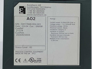 Eurotherm 2500M/AO2UNIV 2500M/A02 Two Channel Analogue Output Module
