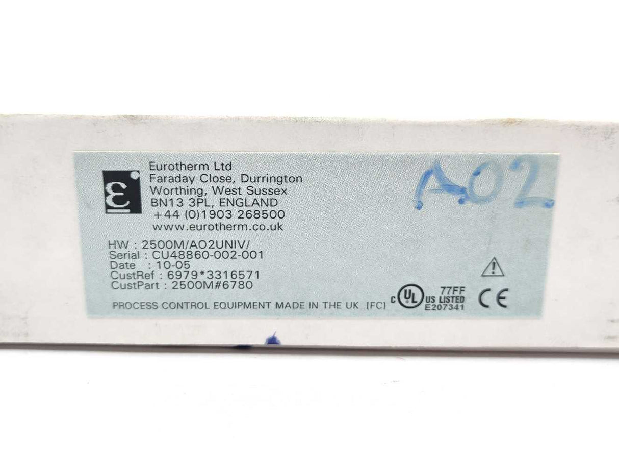 Eurotherm 2500M/AO2UNIV 2500M/A02 Two Channel Analogue Output Module