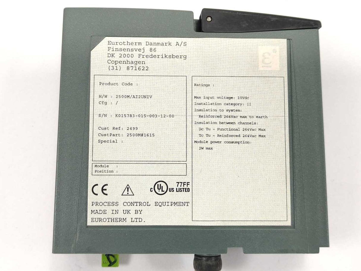 Eurotherm 2500M/AI2UNIV 2500M/AI2 Two Channel Analogue Input Module