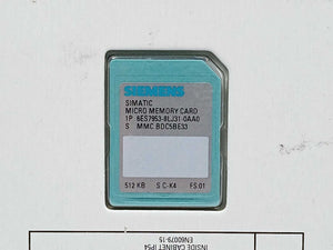 Siemens 6ES7953-8LJ31-0AA0 512KB Memory Card