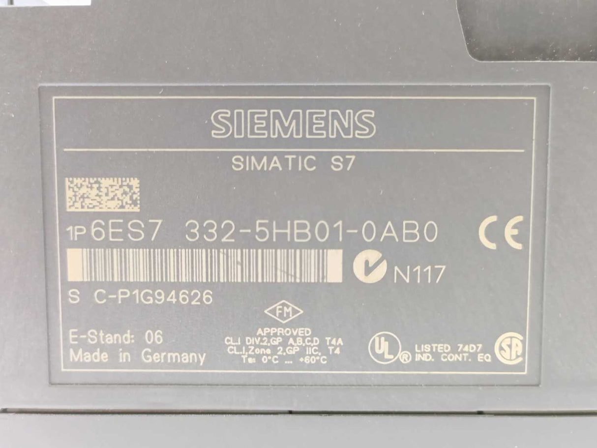 Siemens 6ES7332-5HB01-0AB0 Simatic S7 Analog Output