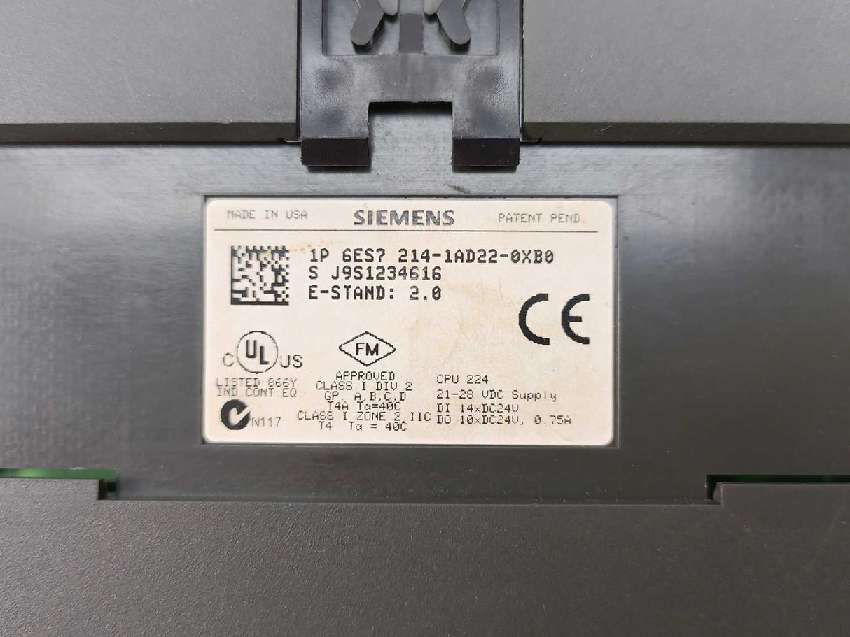Siemens 6ES7214-1AD22-0XB0 SIMATIC S7-200, CPU 224